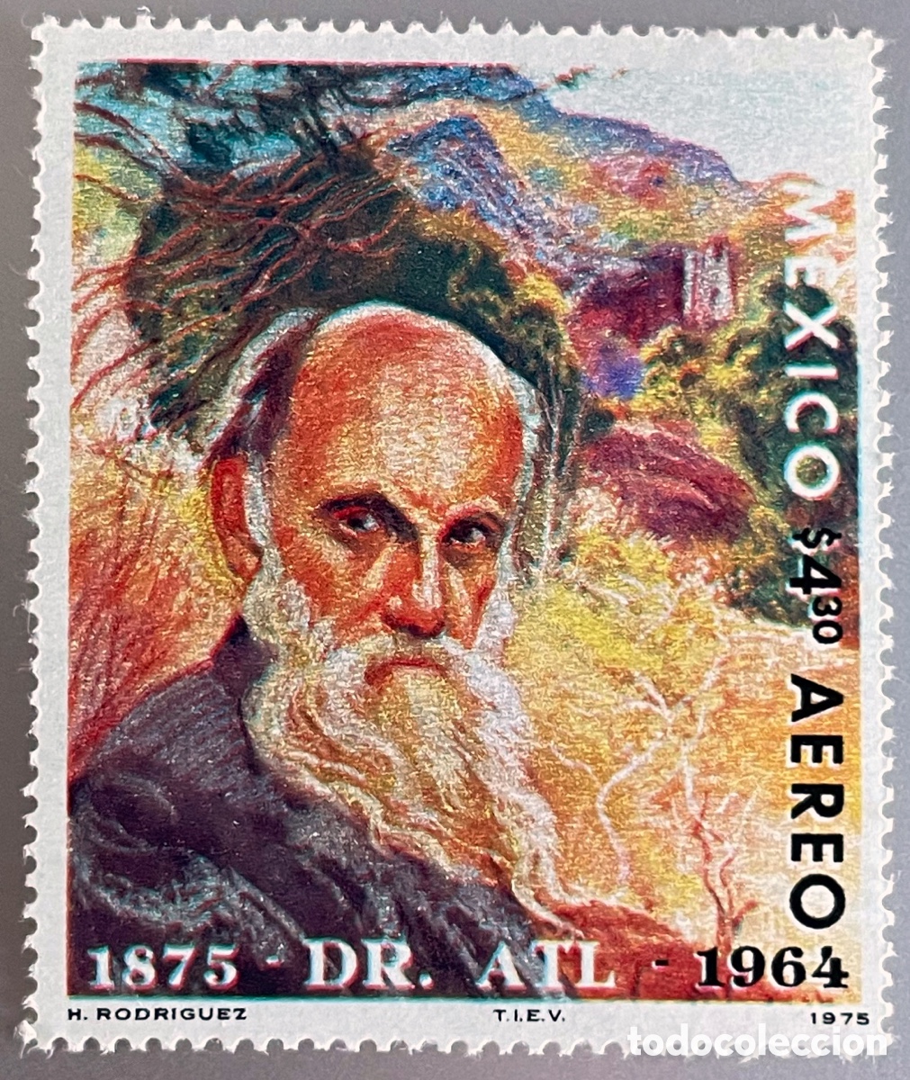 Sellos: M&eacute;jico. Mexico. Gerardo Murillo. 1975 - Foto 1