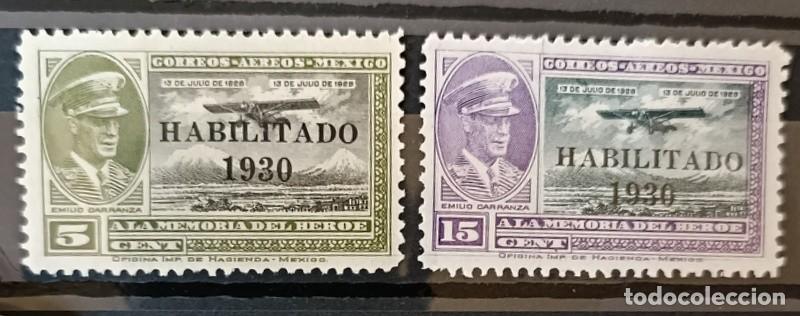 Sellos: MEXICO, AEREOS, YVERT 27-28, MLH - Foto 1
