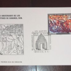 Sellos: SD)1981, MEXICO, MAXIMUM CARD, 75TH ANNIVERSARY OF THE MARTYRS OF CANANEA, SON, MONUMENT TO THE MEXI