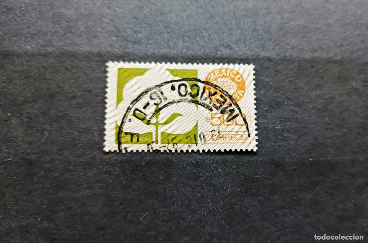 Sellos: Sello usado M&eacute;xico. M&eacute;xico Exporta. Algod&oacute;n. 1976. - Foto 1