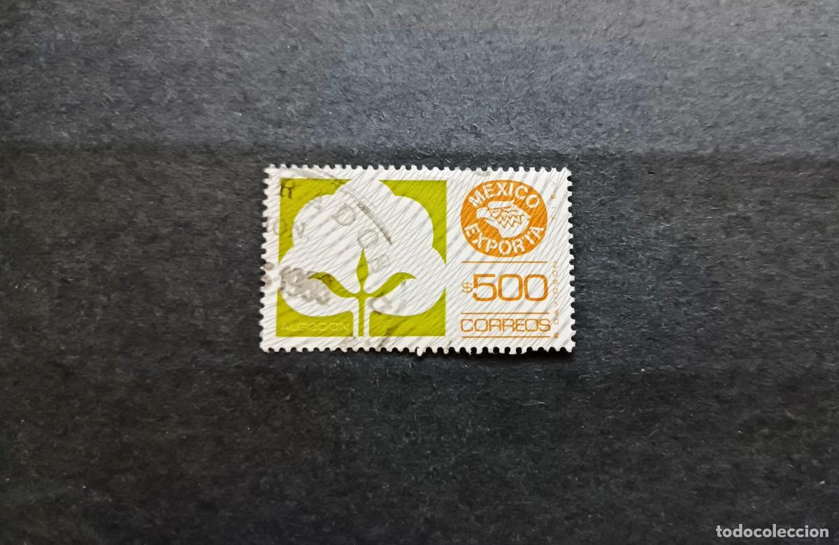 Sellos: Sello usado M&eacute;xico. M&eacute;xico Exporta. Algod&oacute;n. 1976. - Foto 1