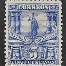 Sellos: SE)1895 MEXICO CUAUTHEMOC STATUE FROM 5C SCT 247 WITH WMK WATERMARK. 152, USED