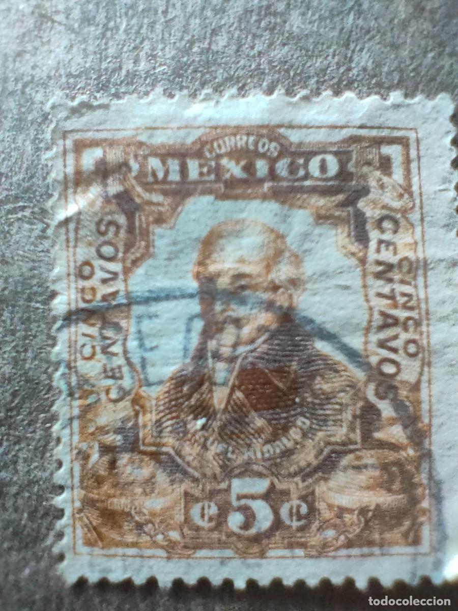 Sellos: Sello M&eacute;xico 5 centavos 1910 - Foto 1