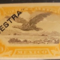 Sellos: O) 1929 MEXICO, MUESTRA, AIR POST STAMP, EAGLE 50C, MNH