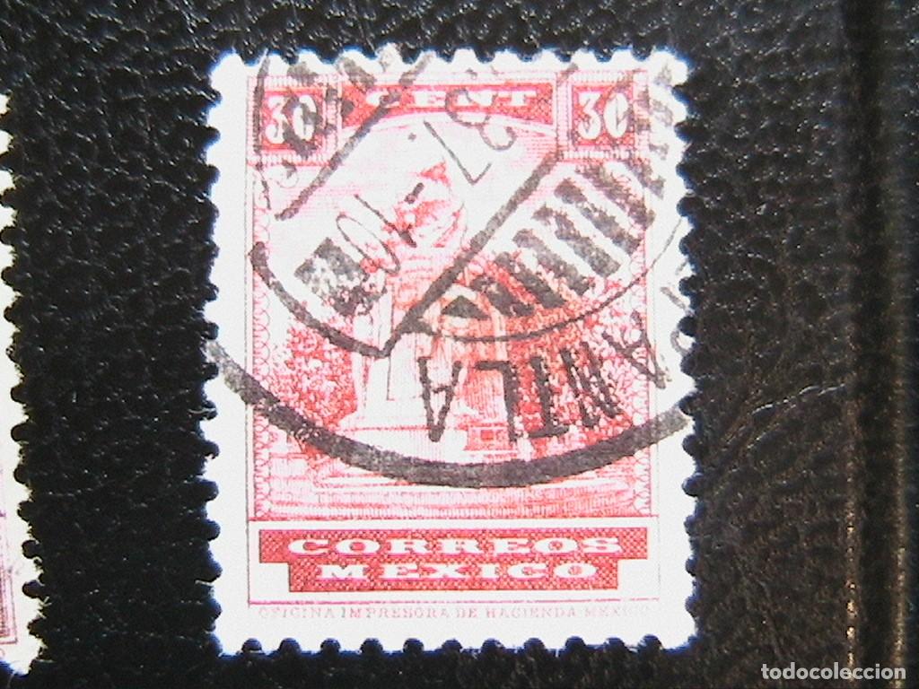 Sellos: SELLO MEXICO 30 CENT CENTAVOS 1934 MONUMENTO A CHAPULTEPEC - Foto 1