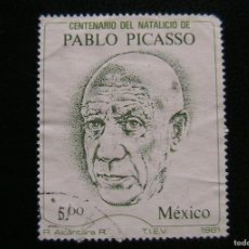 Sellos: SELLO MEXICO 5 PESOS C CENTS CENTAVOS 1981 CENTENARIO DEL NATALICIO DE PABLO PICASSO