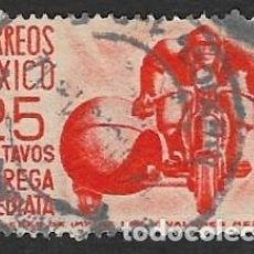 Sellos: SD)1950-51 MEXICO IMMEDIATE DELIVERY, SPECIALIZED DELIVERY COURIER 25C SCT E10, USED