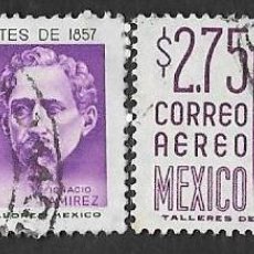 Sellos: SD)1956-63 MEXICO CENTENARY OF THE CONSTITUTION, LEÓN GUZMAN AND IGNACIO RAMIREZ 1.20P SCT C237 & VA