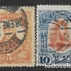 Sellos: SD)1910 MEXICO FROM THE INDEPENDENCE SERIES, MIGUEL HIDALGO 5C SCT 314 AND IGNACIO ALLENDE 10C SCT