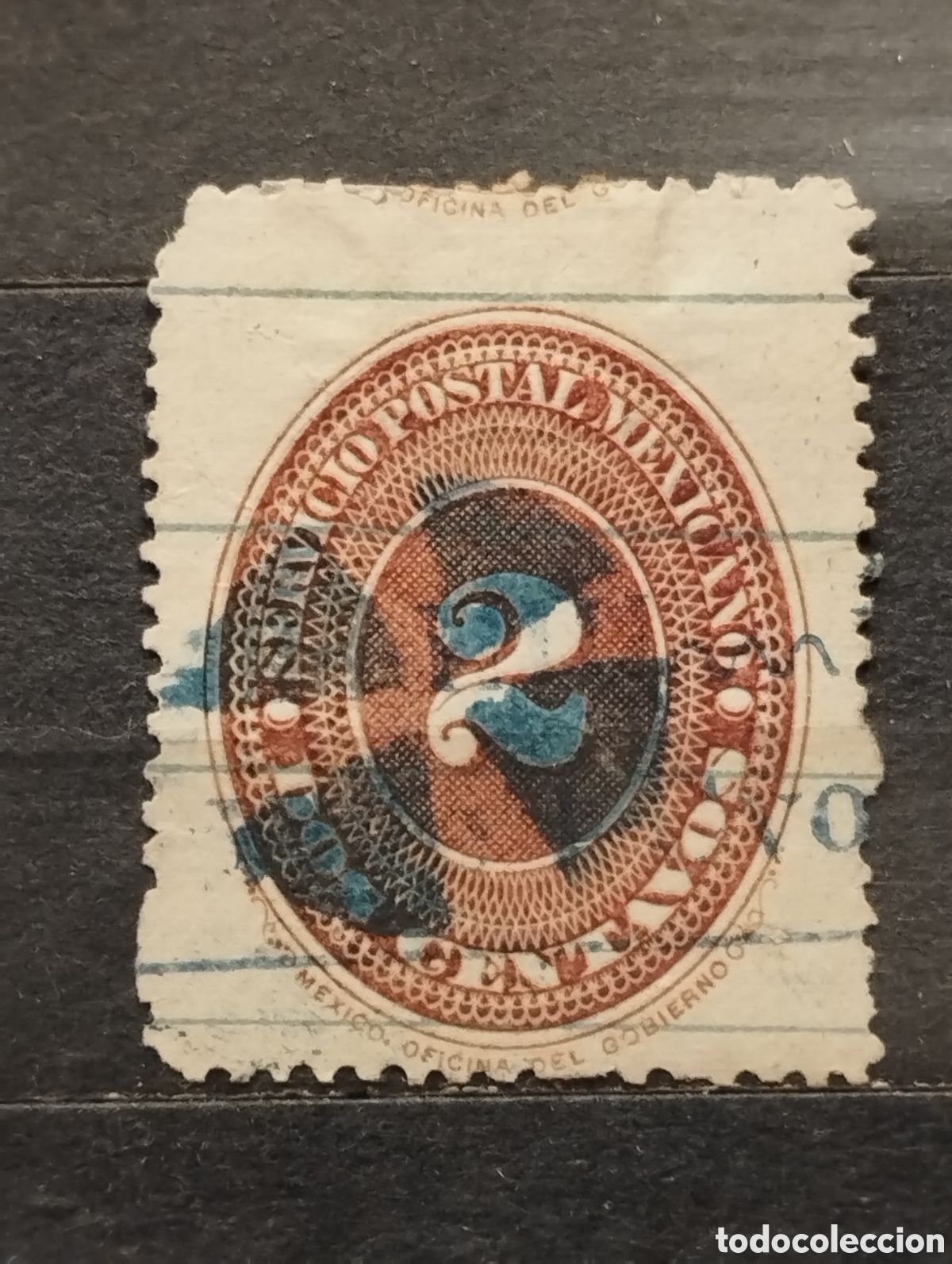 Sellos: M&eacute;xico. 1866. Numeral 2. Usado. - Foto 1