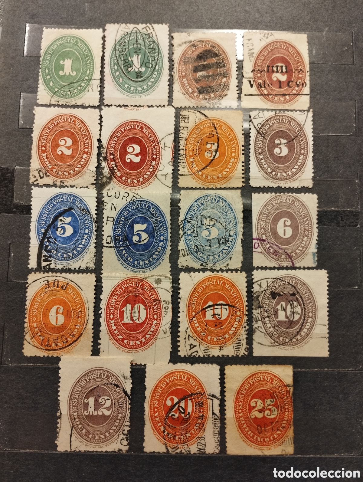 Sellos: 1866. M&eacute;xico. Numerales. Usados - Foto 1