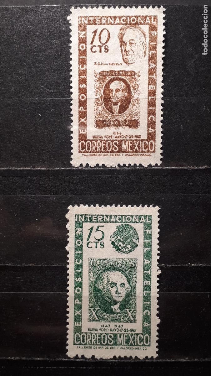 Sellos: M&Eacute;XICO . A&Ntilde;O 1946 (*). Yvert 615/6 - Foto 1