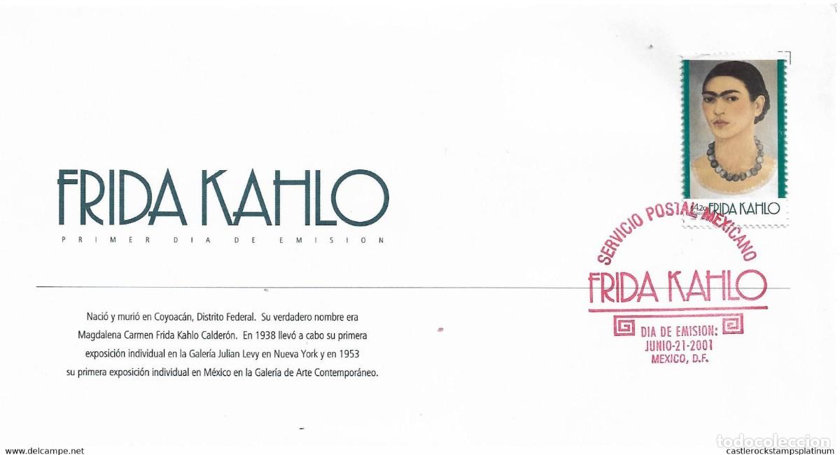 Sellos: J) 2001 MEXICO, FRIDA KHALO, FDC - Foto 1