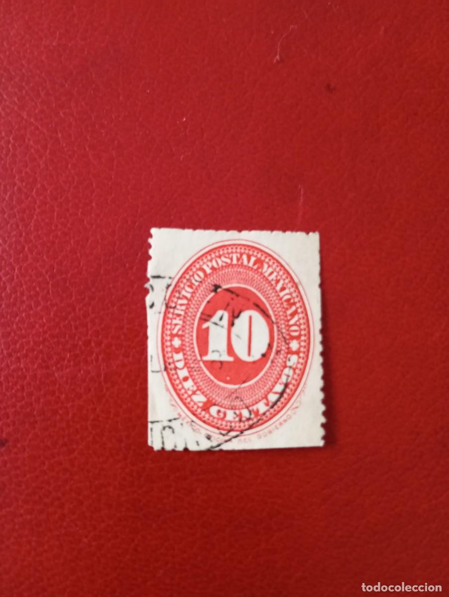 Sellos: MEXICO 1887, CIFRAS, ROJO - Foto 1