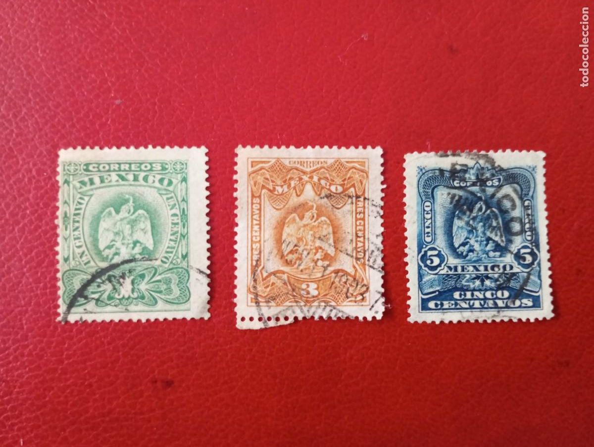 Sellos: MEXICO 1895, ESCUDO, . - Foto 1