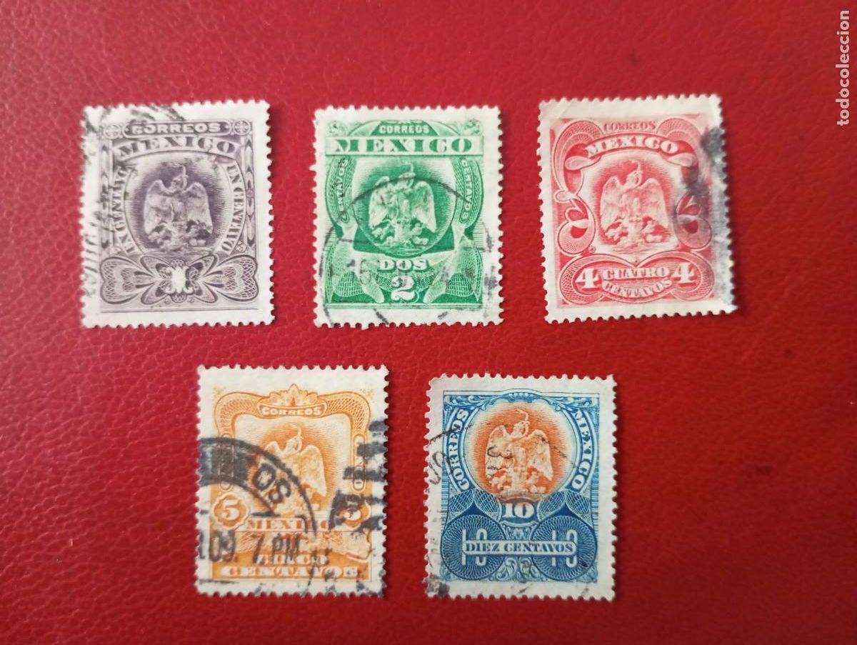 Sellos: MEXICO 1899. , ESCUDO, . - Foto 1