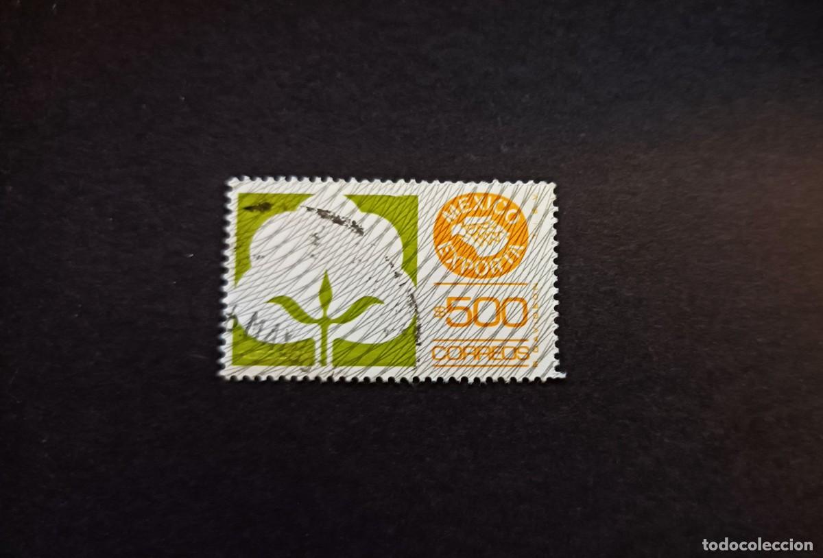 Sellos: Sello usado M&eacute;xico. M&eacute;xico Exporta. Algod&oacute;n. 1976. - Foto 1