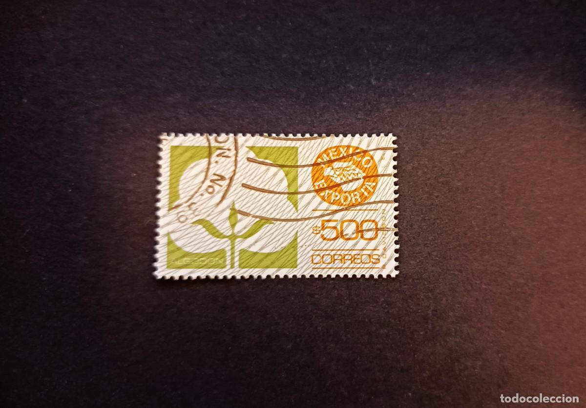 Sellos: Sello usado M&eacute;xico. M&eacute;xico Exporta. Algod&oacute;n. 1976. - Foto 1