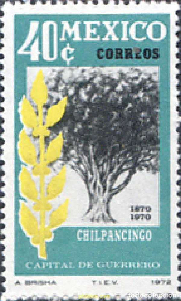 Sellos: 182292 MNH MEXICO 1972 CENTENARIO DE LA CIUDAD DE CHILPANCINGO - Foto 1
