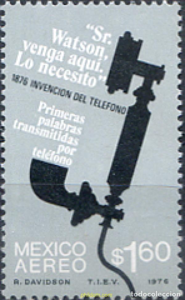 Sellos: 182525 MNH MEXICO 1976 CENTENARIO DEL TELEFONO - Foto 1