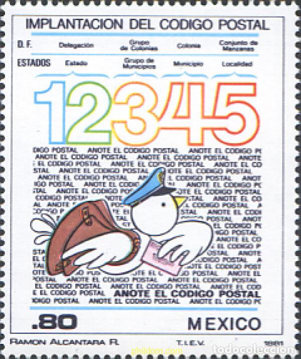 Sellos: 182704 MNH MEXICO 1981 PUESTA EN SERVICIO DEL CODIGO POSTAL - Foto 1