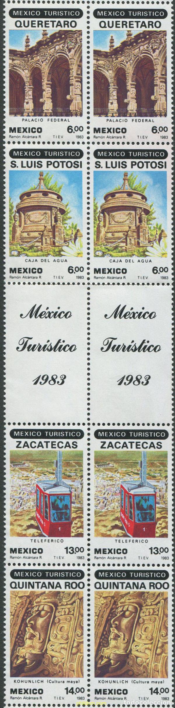Sellos: 696768 MNH MEXICO 1983 EL MEXICO TURISTICO - Foto 1