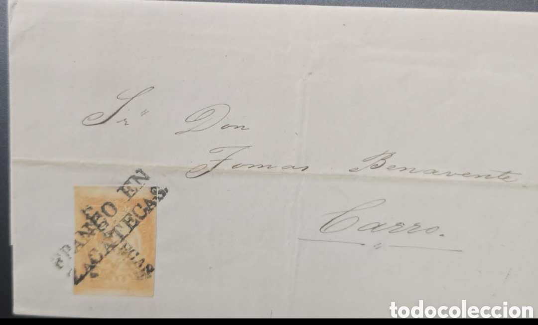 Sellos: 1864, Mexico, Zacatecas, imperial eagles - Foto 1