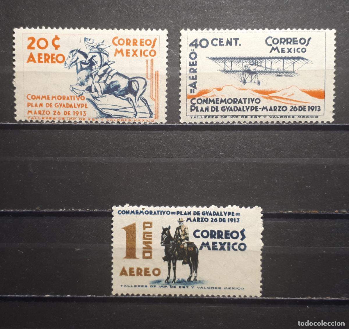 Sellos: M&Eacute;JICO. *. YVERT A&eacute;reo 73/5 - Foto 1