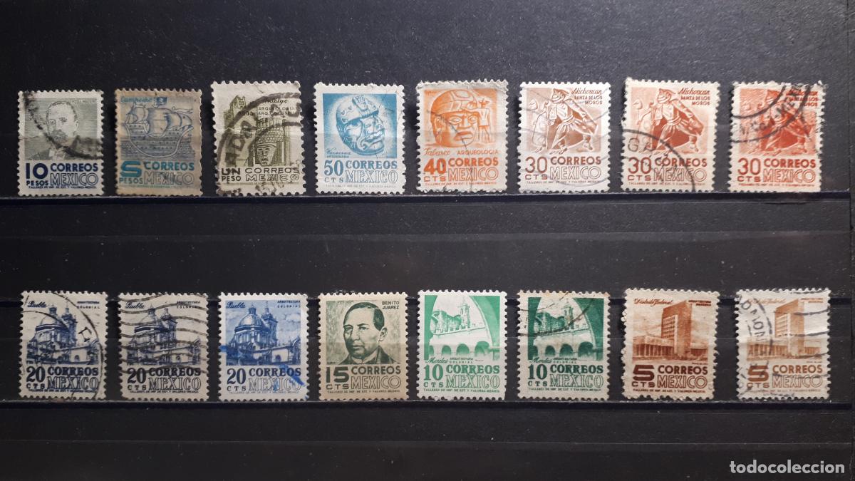 Sellos: M&Eacute;XICO. A&Ntilde;O 1950. &deg;. YVERT 628/37. - Foto 1