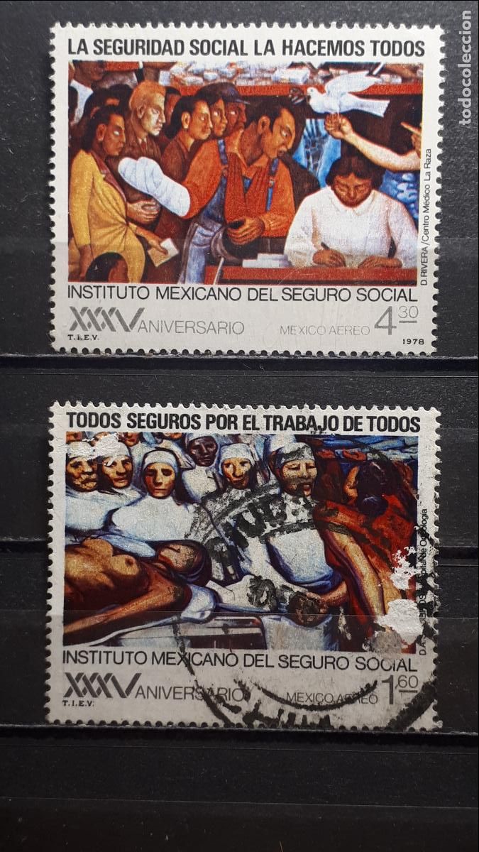 Sellos: M&Eacute;XICO. A&ntilde;o 1978. &deg;/**. YVERT aereo 451/2 - Foto 1