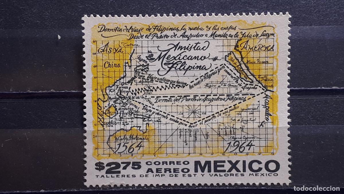 Sellos: M&Eacute;XICO. A&Ntilde;O 1964. **. YVERT A&eacute;reo 253 - Foto 1