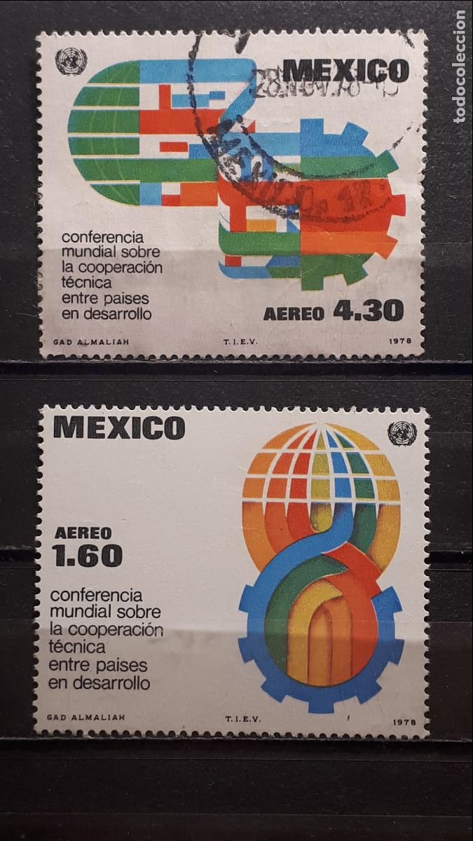 Sellos: M&Eacute;XICO. A&Ntilde;O 1978. **/&deg;. YVERT A&eacute;reo 467/8 - Foto 1