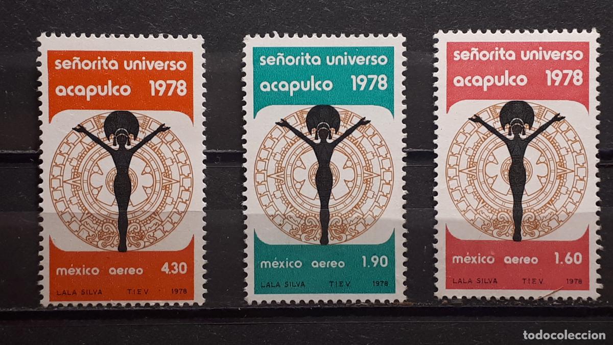 Sellos: M&Eacute;XICO. A&Ntilde;O 1978. **. YVERT A&eacute;reo 474/6 - Foto 1