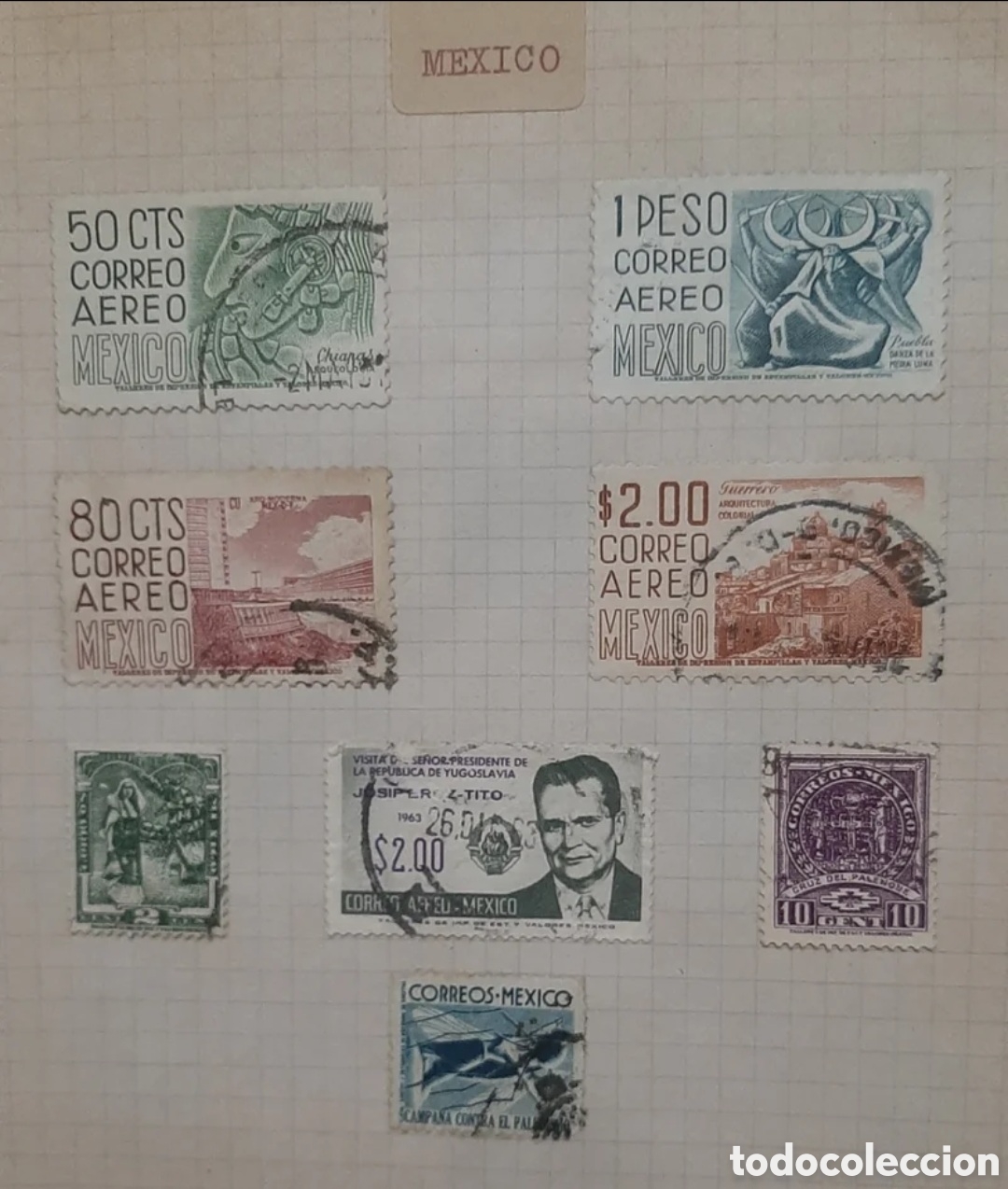 Sellos: SELLOS ANTIGUOS DE M&Eacute;XICO COLECCION - Foto 3