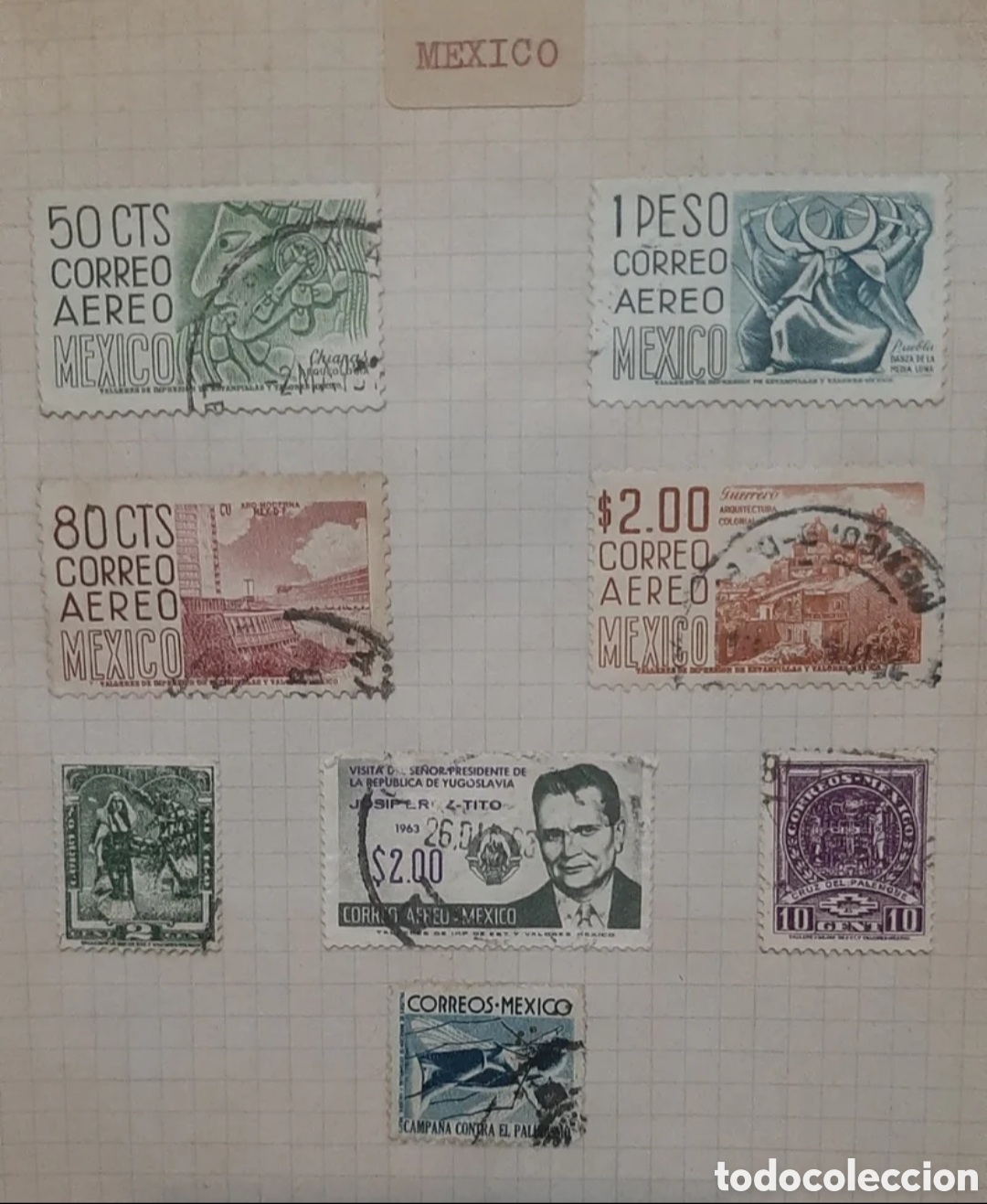 Sellos: SELLOS ANTIGUOS DE M&Eacute;XICO COLECCION - Foto 1