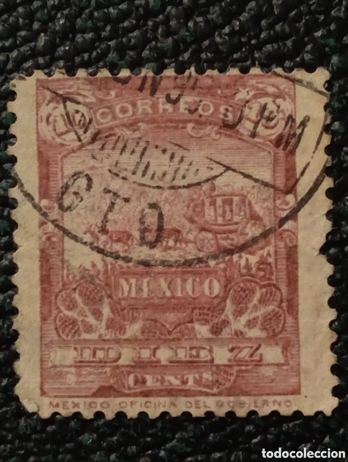 Sellos: MEXICO 1900 .10 centavos Diligencia - Foto 1