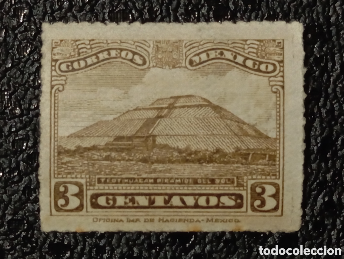 Sellos: M&Eacute;XICO 651, 3 centavos, PIR&Aacute;MIDE DEL SOL, SIN USAR, - Foto 1