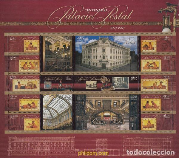 Sellos: 755298 MNH MEXICO 2007 CENTENARIO DEL PALACIO POSTAL - Foto 1