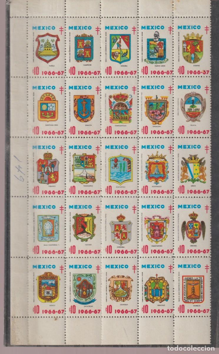 Sellos: Mexico 1966-67 - Vi&ntilde;etas Tuberculosis mnh** - Foto 1