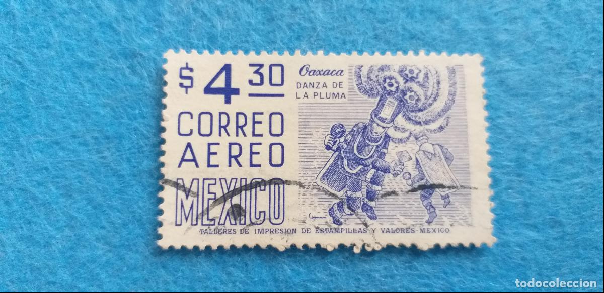 Sellos: Sello Usado. M&eacute;xico. A&ntilde;o 1978. Danza de la pluma, cuilopan, Yvert 444 aereo