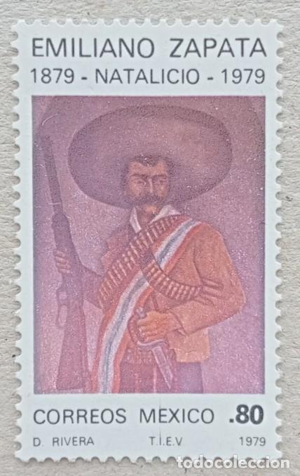 Sellos: 1979. M&Eacute;XICO. 873. Gral. Emiliano Zapata en tiempos de la Revoluci&oacute;n mexicana. Serie completa. Nuevo