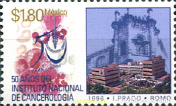 Sellos: 343746 MNH MEXICO 1996 50 A&Ntilde;OS DEL INTITUTO NACIONAL DE CANCEROLOGIA