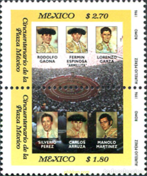 Sellos: 5385 MNH MEXICO 1996 50 ANIVERSARIO DE LA PLAZA DE TOROS DE LA CIUDAD DE MEXICO