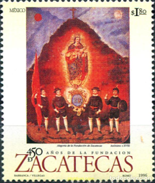 Sellos: 343732 MNH MEXICO 1996 450 ANIVERSARIO DE LA FUNDACION ZACATECAS