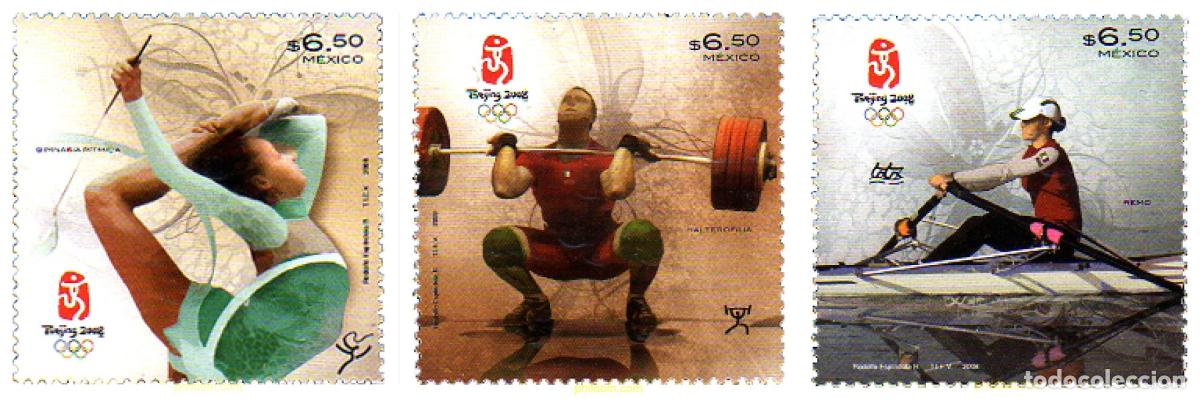 Sellos: 225255 MNH MEXICO 2008 29 JUEGOS OLIMPICOS VERANO PEK&Iacute;N 2008