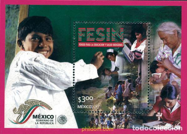 Sellos: 113801 MNH MEXICO 2001 FONDO PARA LA EDUCACION Y SALUD INDIGENAS