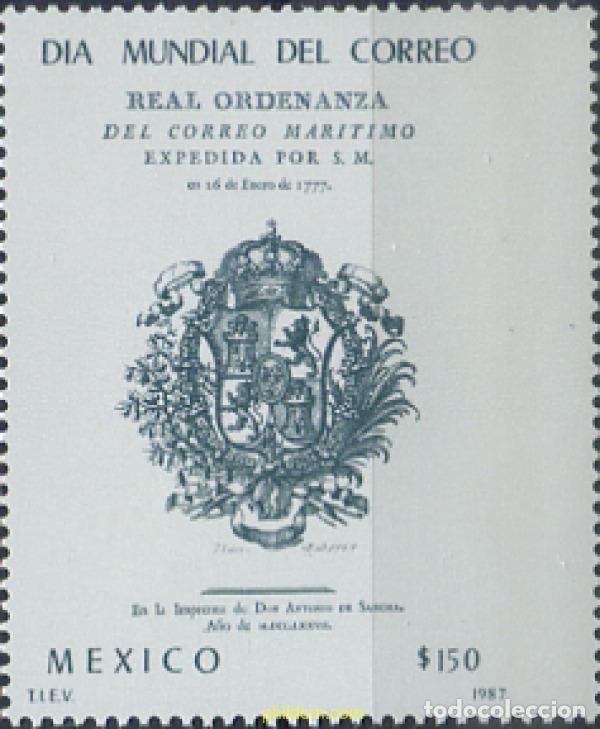 Sellos: 343349 MNH MEXICO 1987 DIA MUNDIAL DEL CORREO