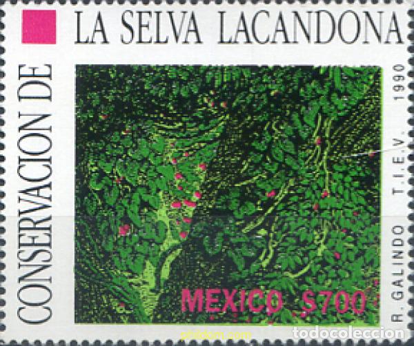 Sellos: 343425 MNH MEXICO 1990 CONVENCIO LA SELVA LACANDONA