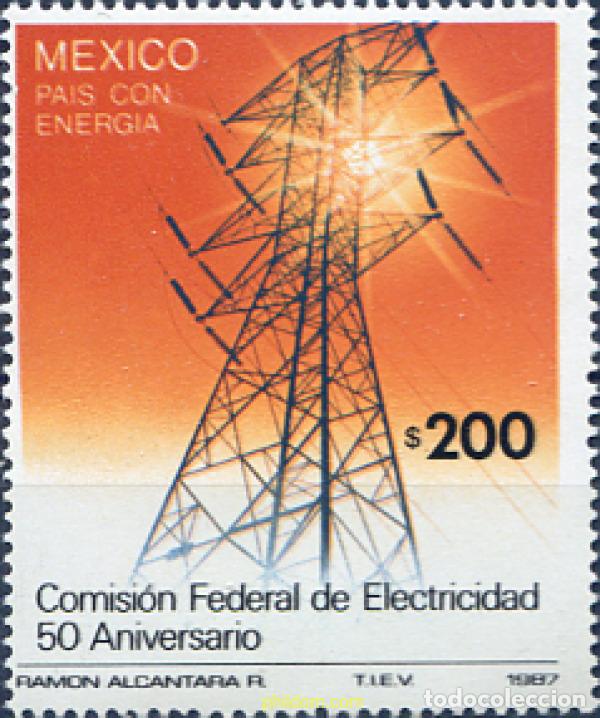 Sellos: 343333 MNH MEXICO 1987 COMISION FEDERAL DE ELECTRICIDAD
