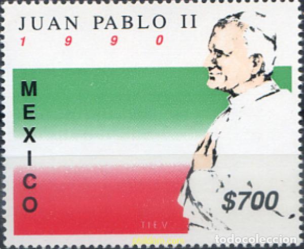 Sellos: 343421 MNH MEXICO 1990 VISITA PAPAL